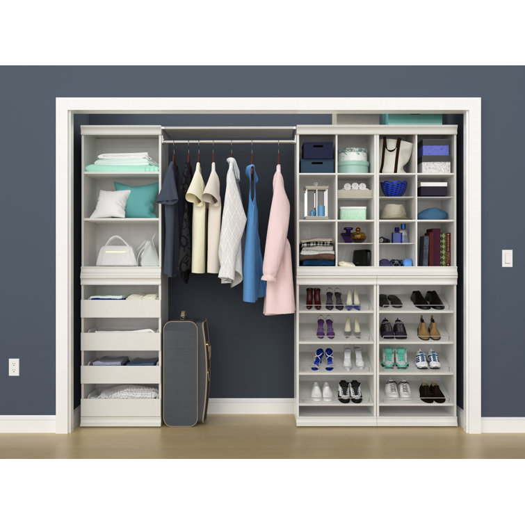 ClosetMaid Modular Storage 90.14" W 99" W Closet System Starter Kit
